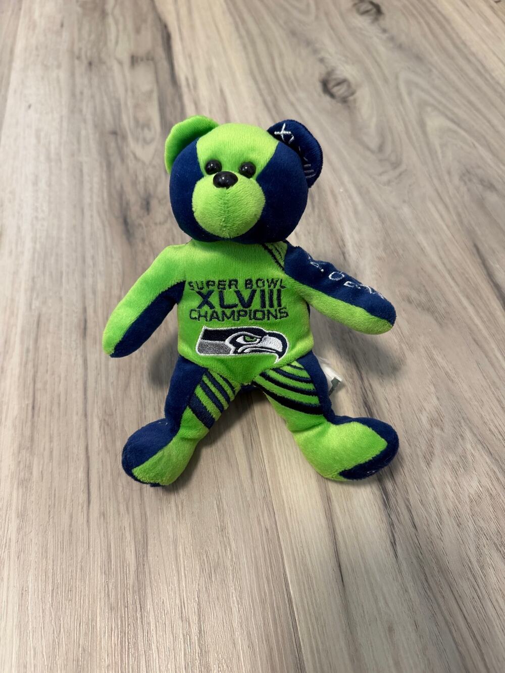 Seattle Seahawks Super Bowl XLVIII Champions Plush Bear Limited #267/10000